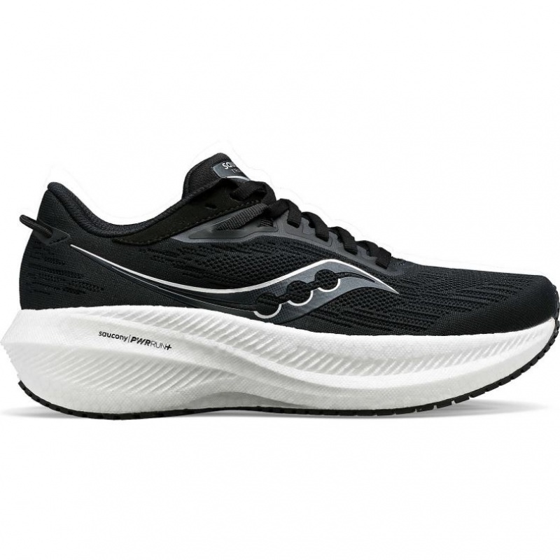 Black / White Saucony Triumph 21 Women\'s Wide Running Shoes | USA PSFCEK