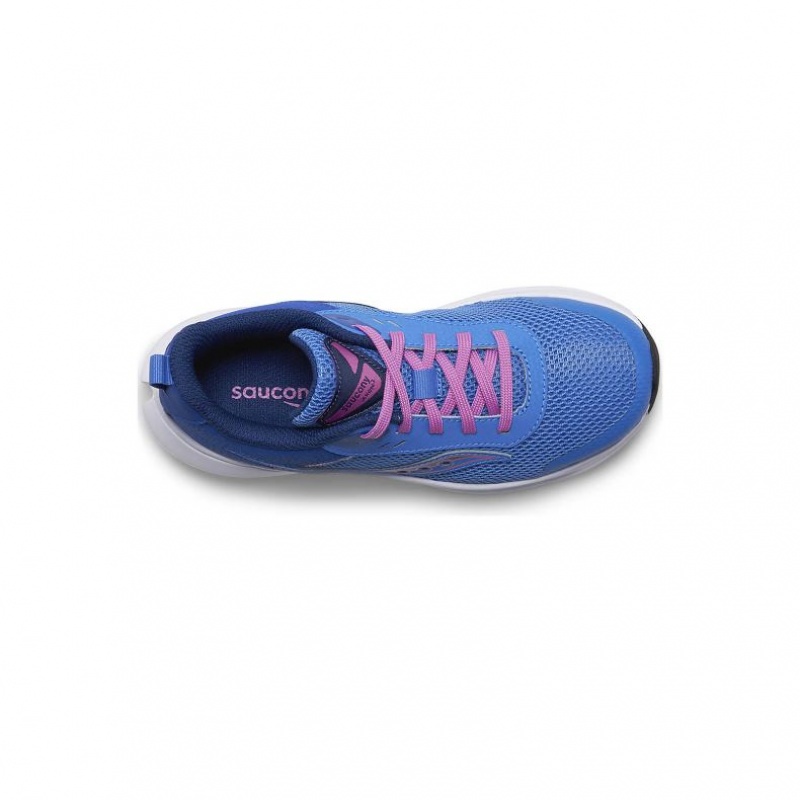 Blue Saucony Axon 3 Big Kids' Sneakers | USA QPEZUL