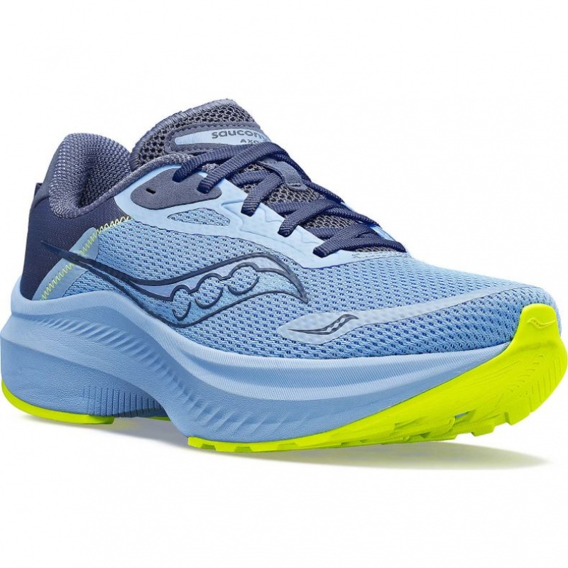 Blue Saucony Axon 3 Women's Running Shoes | USA FJOUHS