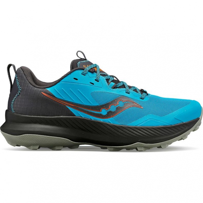 Blue Saucony Blaze TR Men\'s Trail Running Shoes | USA QVFLYR