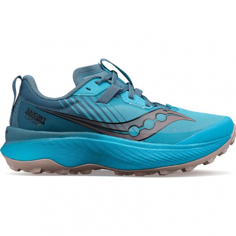 Blue Saucony Endorphin Edge Women\'s Trail Running Shoes | USA YRMOCX