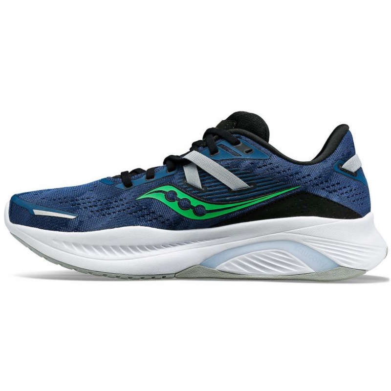 Blue Saucony Guide 16 Men's Wide Running Shoes | USA NVKJTL