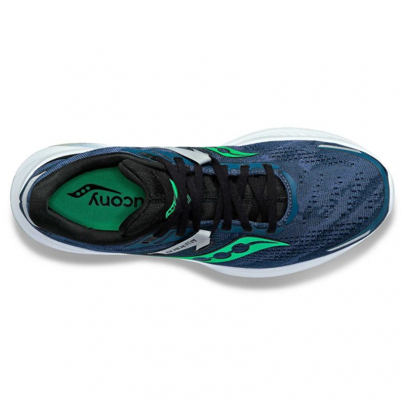 Blue Saucony Guide 16 Men's Wide Running Shoes | USA NVKJTL