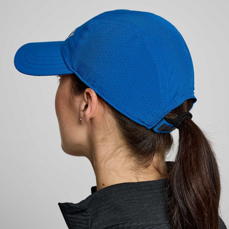 Blue Saucony Outpace Women's Hat | USA AMLKUW