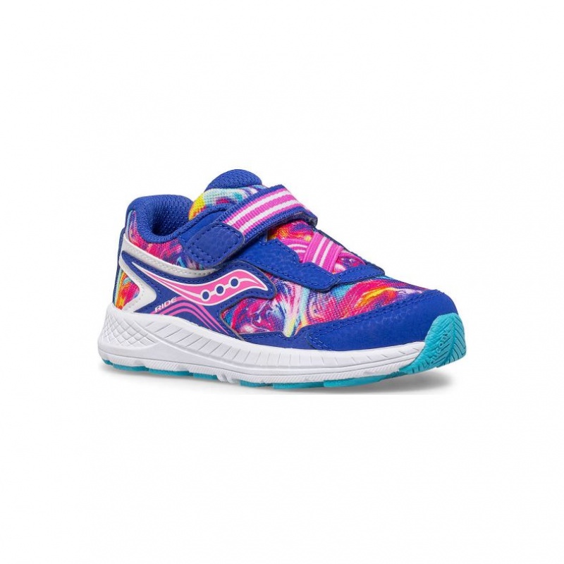 Blue Saucony Ride 10 Jr. Little Kids' Sneakers | USA LODSFV