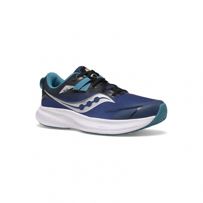 Blue Saucony Ride 15 Big Kids' Sneakers | USA TPRMJN