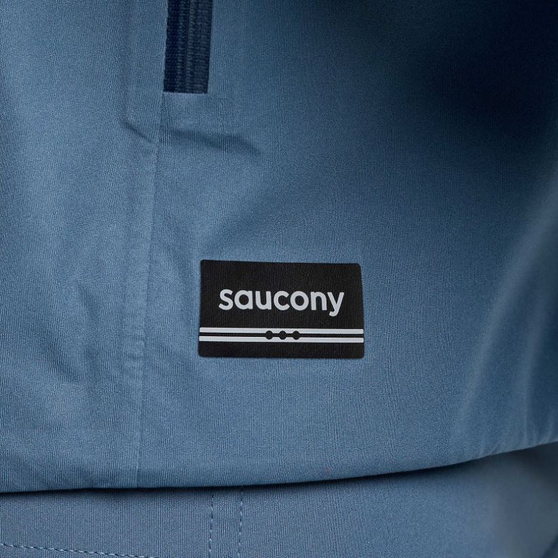 Blue Saucony Runshield Men's Jacket | USA GQOYHS