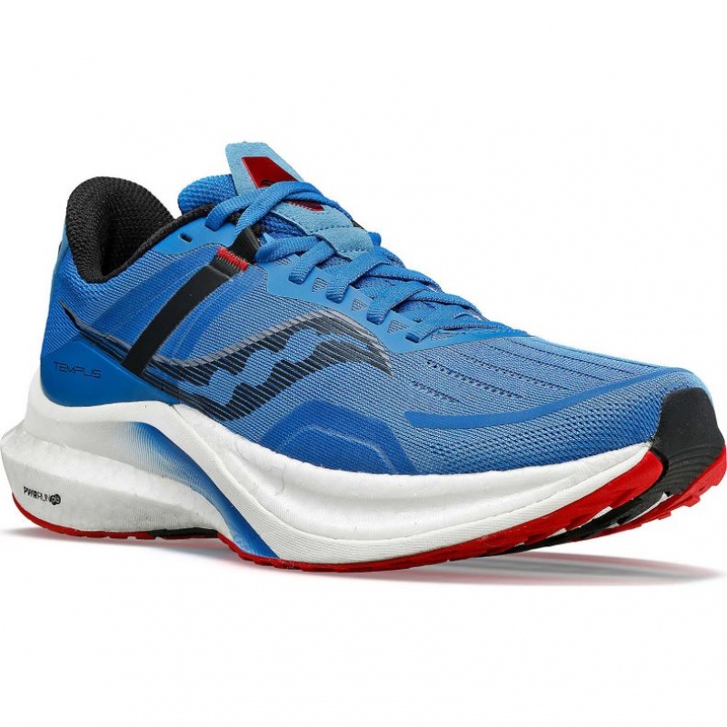 Blue Saucony Tempus Men's Running Shoes | USA LTSBEA