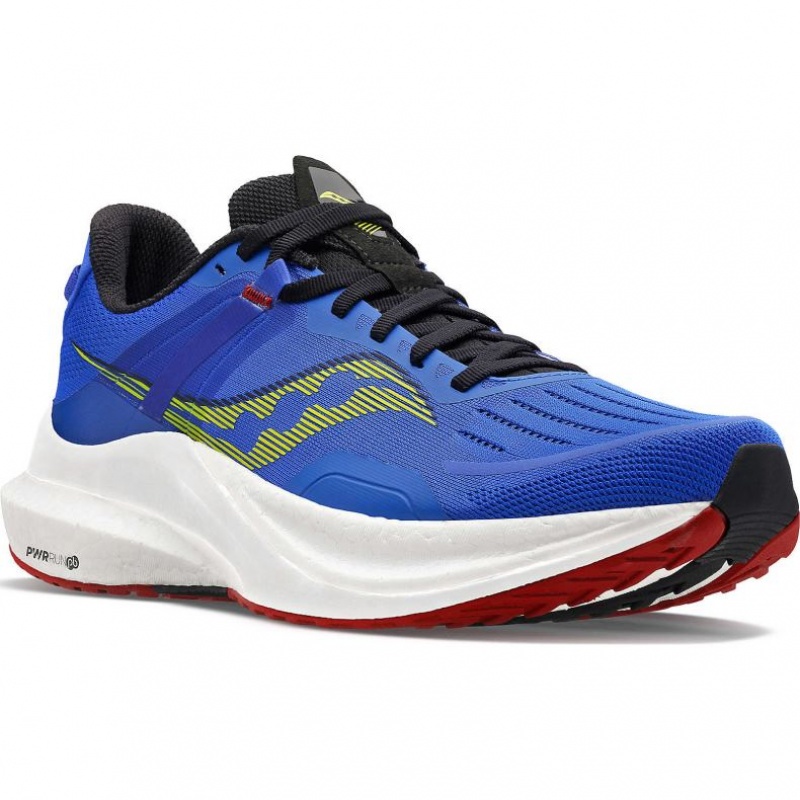 Blue Saucony Tempus Men's Running Shoes | USA QHNTPX