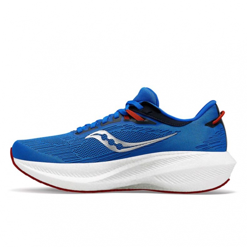 Blue Saucony Triumph 21 Men's Running Shoes | USA RYXUTS