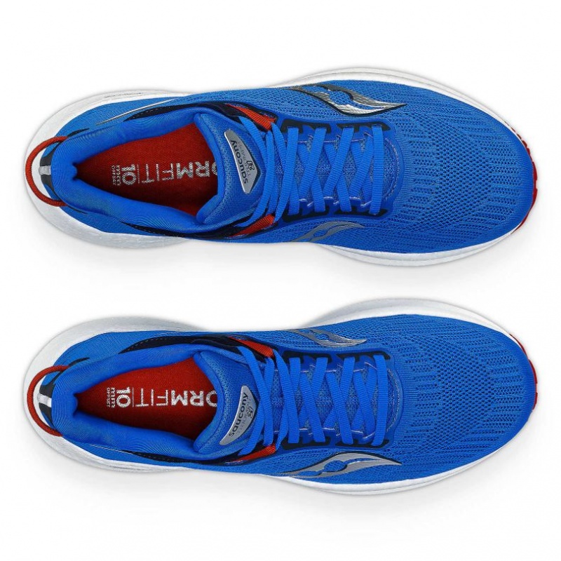 Blue Saucony Triumph 21 Men's Running Shoes | USA RYXUTS