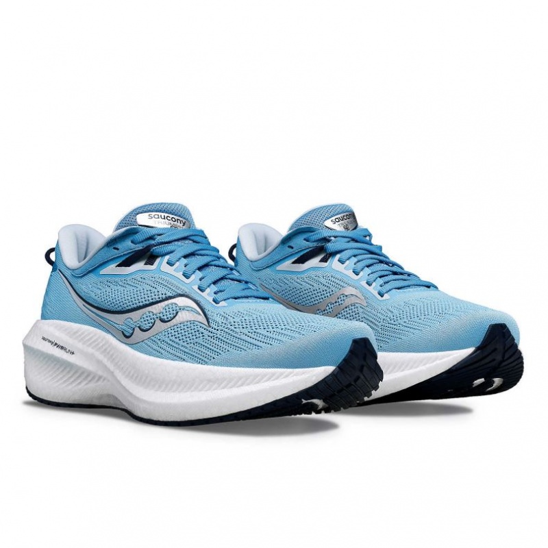 Blue Saucony Triumph 21 Women's Running Shoes | USA JZYMQN