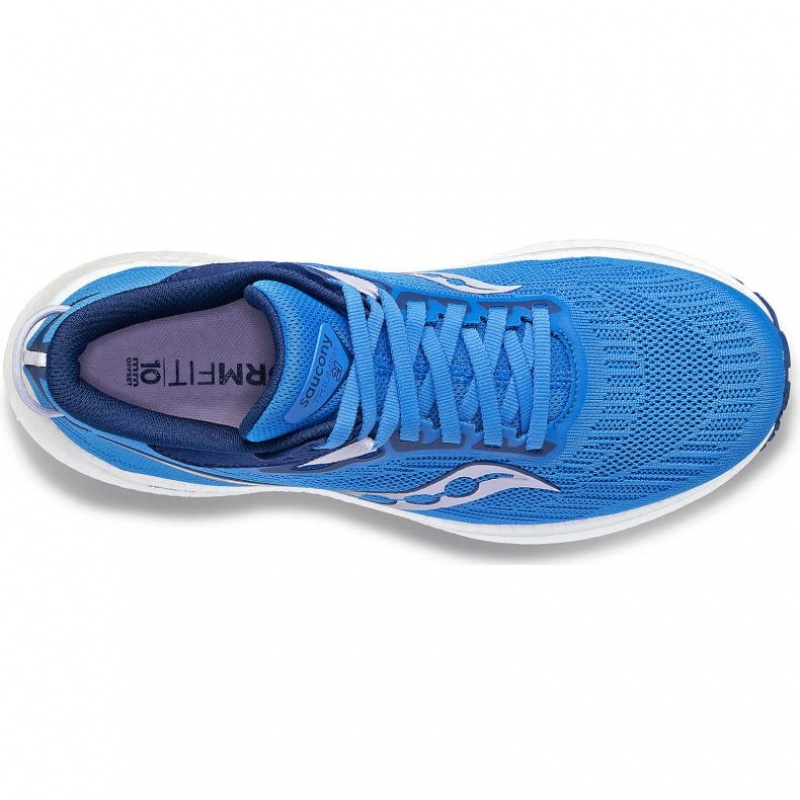 Blue Saucony Triumph 21 Women's Running Shoes | USA PGBDFC