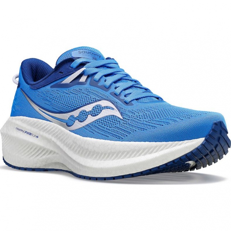 Blue Saucony Triumph 21 Women's Running Shoes | USA PGBDFC