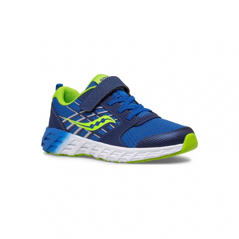 Blue Saucony Wind 2.0 A/C Big Kids' Sneakers | USA JYMDTO