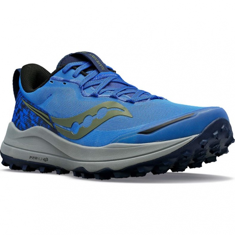 Blue Saucony Xodus Ultra 2 Men's Trail Running Shoes | USA ENPTMS