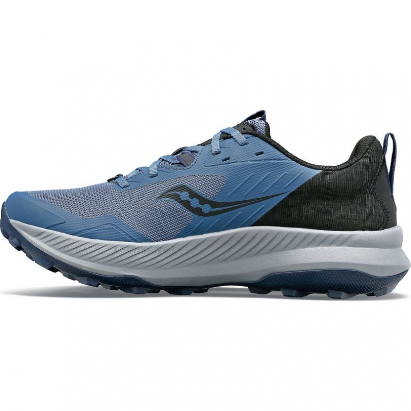 Blue / Black Saucony Blaze TR Men's Trail Running Shoes | USA KOVDHE