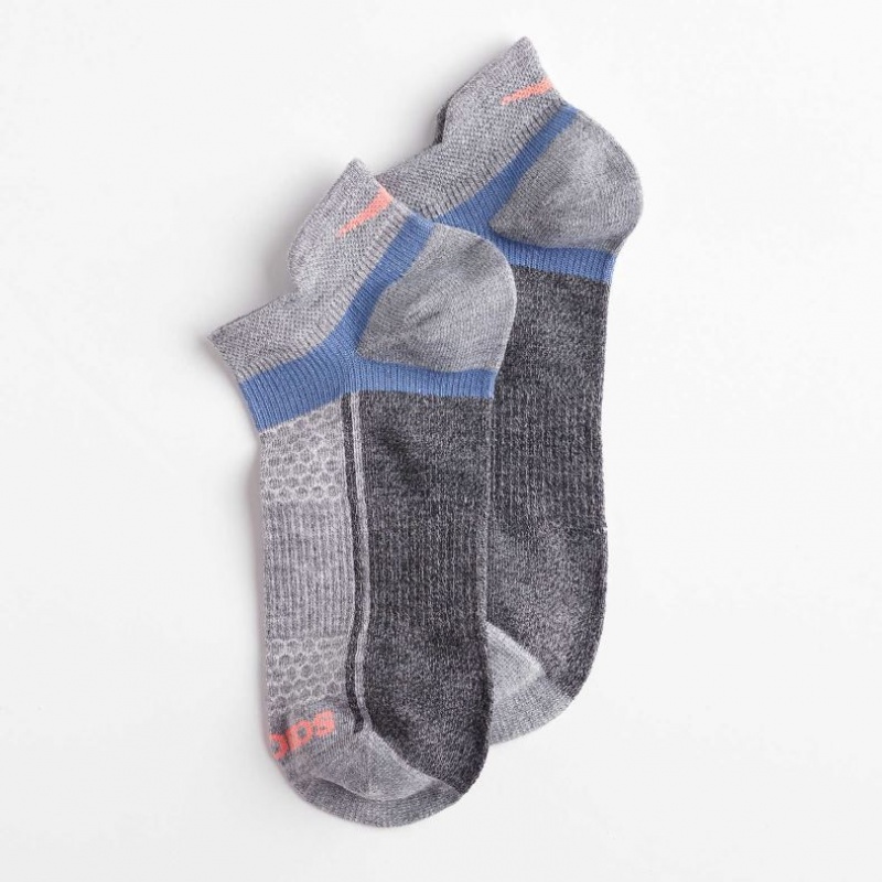 Blue / Pink / Grey Saucony Inferno Liteweight 3-Pack Women's Socks | USA OTXBIK