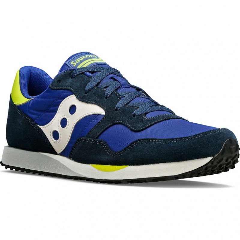 Blue / White / Light Green Saucony DXN Men's Sneakers | USA DBIWKV