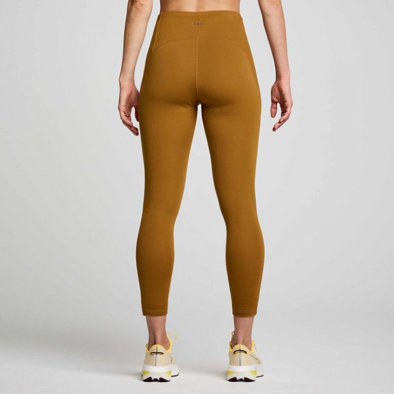 Brown Saucony Fortify Viz Women's Tight | USA JBHZCG