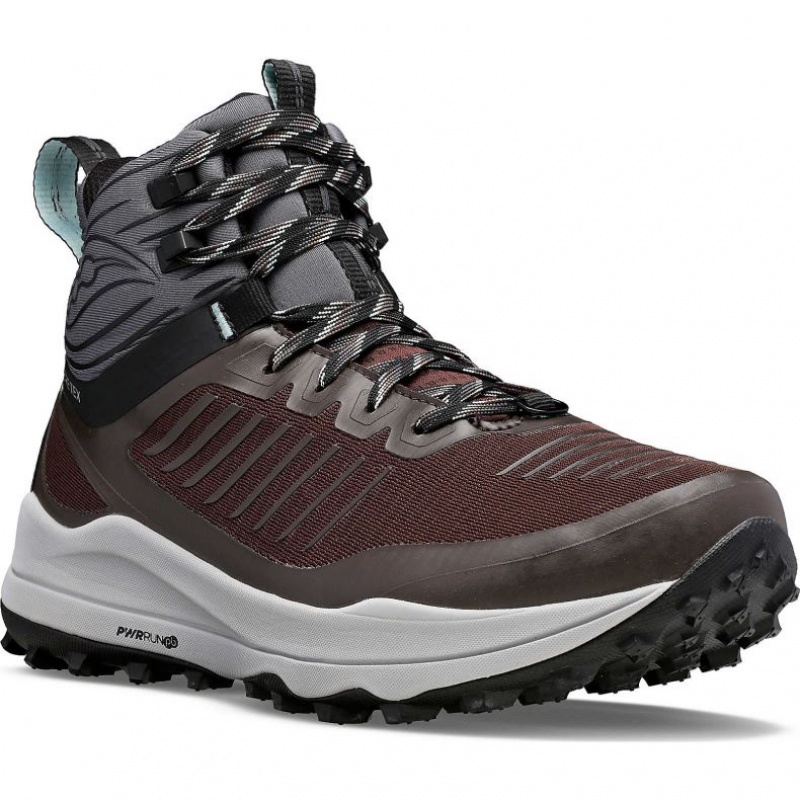 Brown Saucony Ultra Ridge GTX Men's Trail Running Shoes | USA FYRXMZ