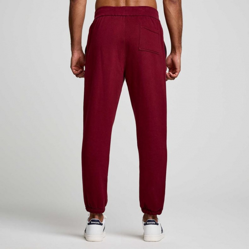 Burgundy Saucony Recovery Men's Jogger | USA ETBGCI