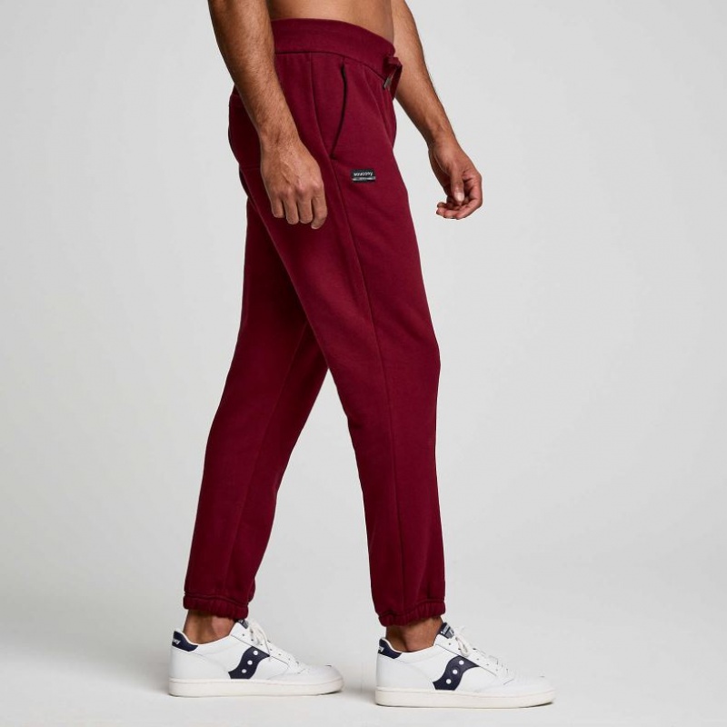 Burgundy Saucony Recovery Men's Jogger | USA ETBGCI