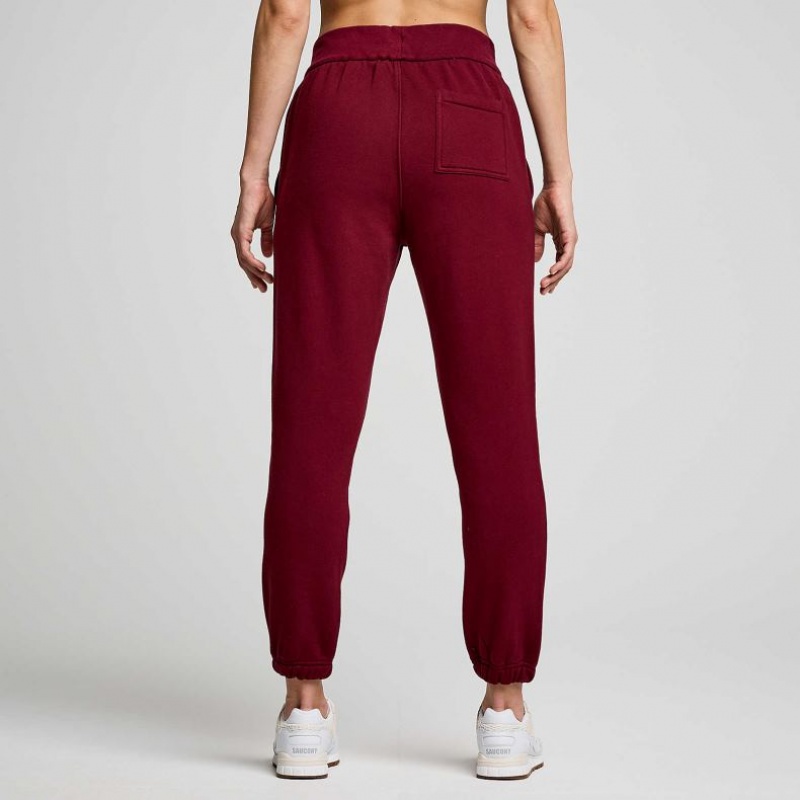 Burgundy Saucony Recovery Women's Jogger | USA RAINFH