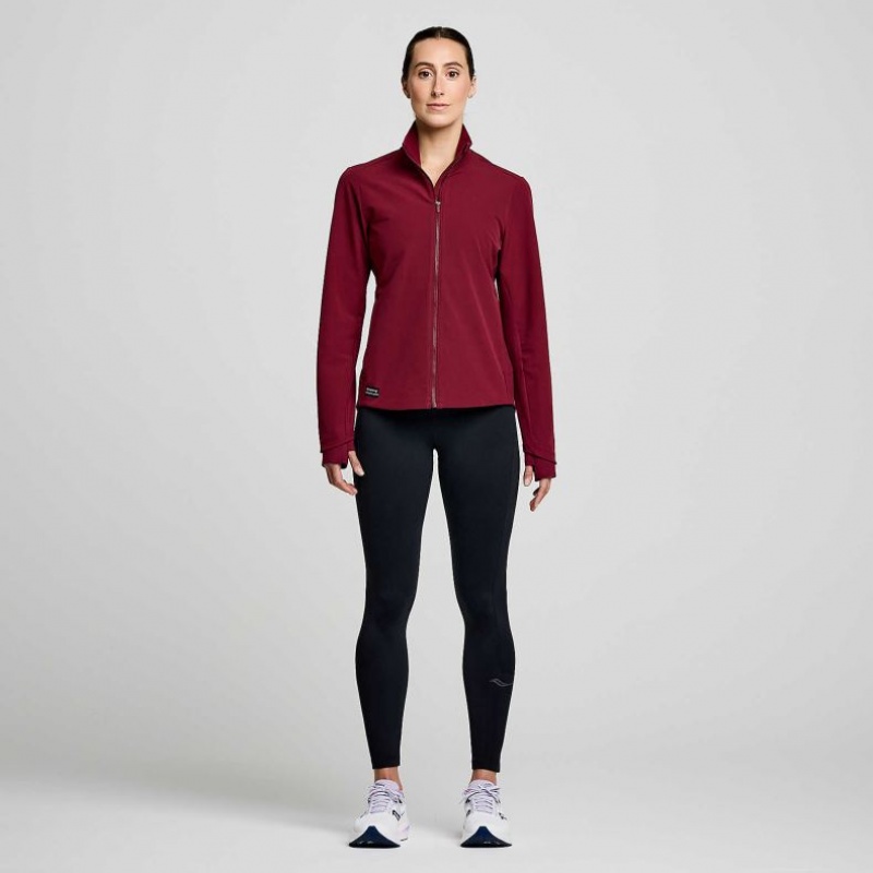 Burgundy Saucony Triumph Women's Jacket | USA BLJUPN