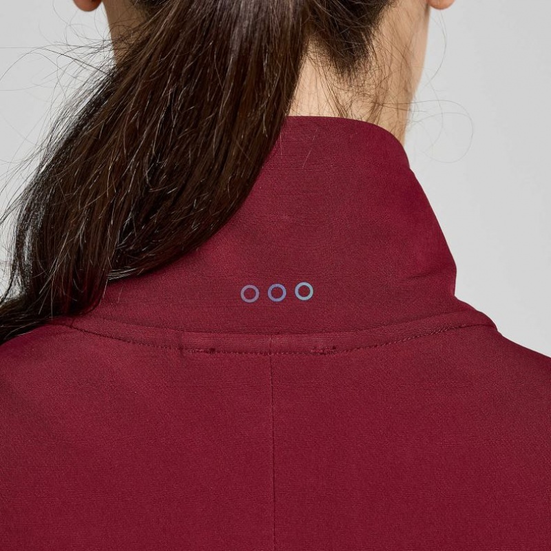 Burgundy Saucony Triumph Women's Jacket | USA BLJUPN