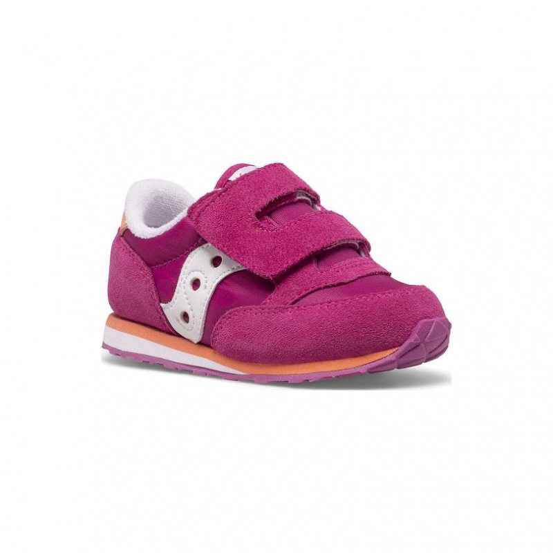 Fuchsia Saucony Baby Jazz Hook & Loop Little Kids' Sneakers | USA PKDONZ