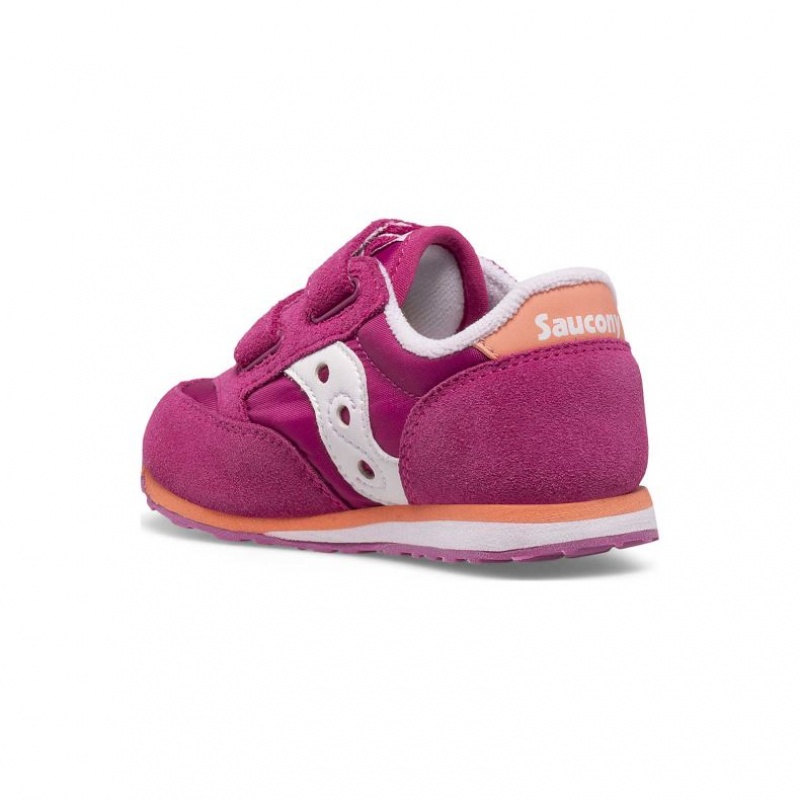 Fuchsia Saucony Baby Jazz Hook & Loop Little Kids' Sneakers | USA PKDONZ