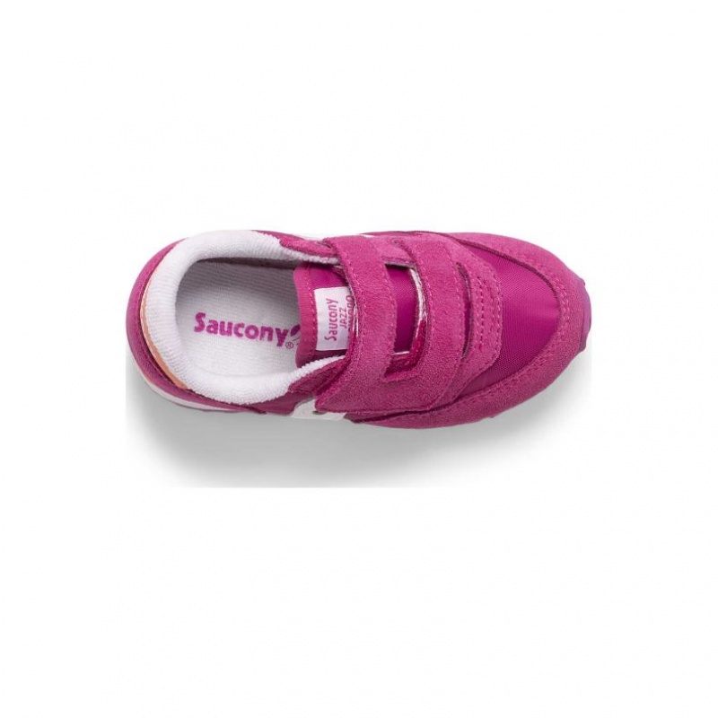 Fuchsia Saucony Baby Jazz Hook & Loop Little Kids' Sneakers | USA PKDONZ