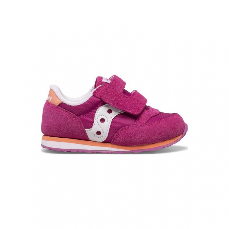 Fuchsia Saucony Baby Jazz Hook & Loop Little Kids\' Sneakers | USA PKDONZ