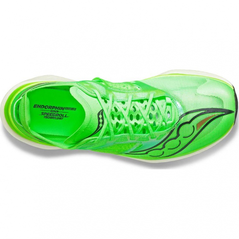 Green Saucony Endorphin Elite Men's Running Shoes | USA RBCZLO