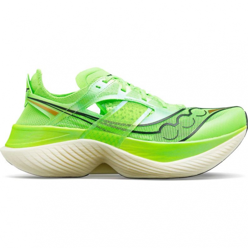 Green Saucony Endorphin Elite Men\'s Running Shoes | USA RBCZLO