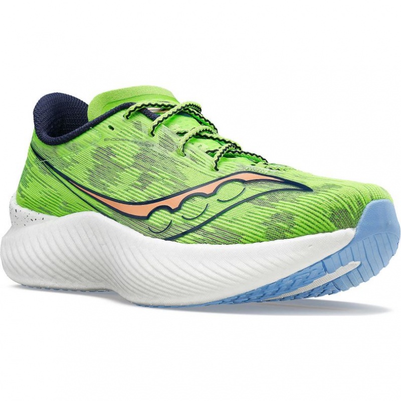 Green Saucony Endorphin Pro 3 Women's Running Shoes | USA GQIXES