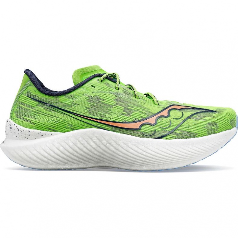 Green Saucony Endorphin Pro 3 Women\'s Running Shoes | USA GQIXES