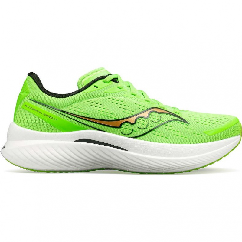 Green Saucony Endorphin Speed 3 Men\'s Running Shoes | USA TRDUZA