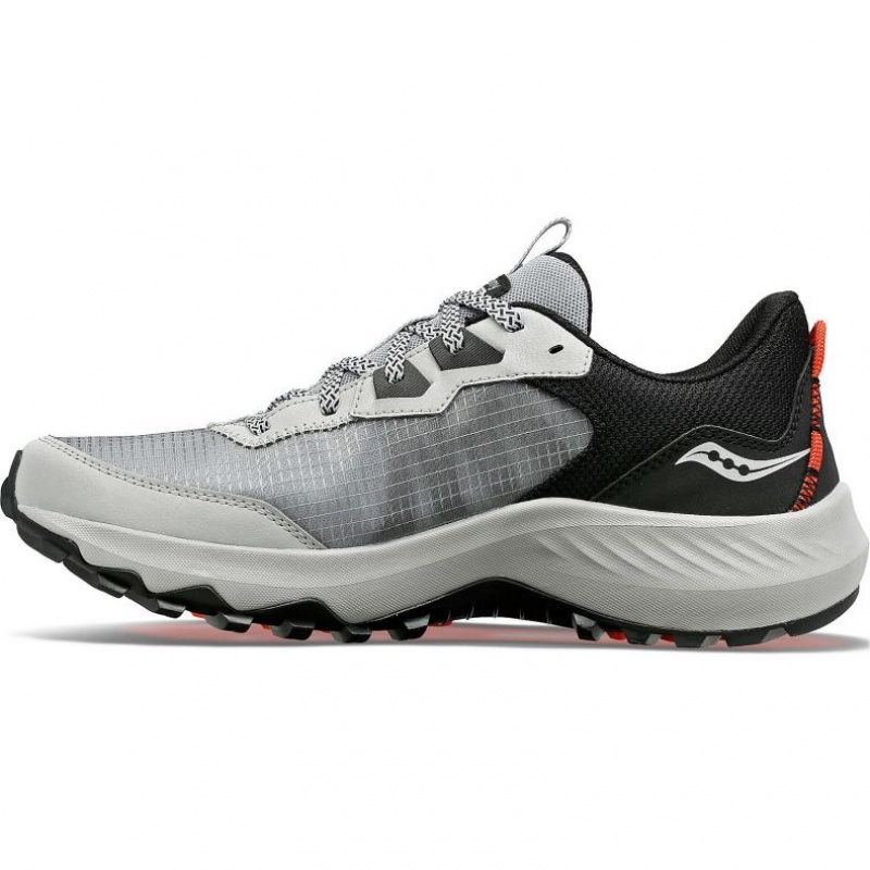 Grey Saucony Aura TR Men's Trail Running Shoes | USA TGOKSW