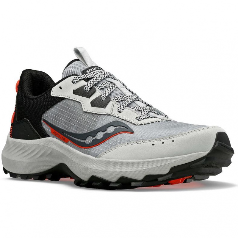 Grey Saucony Aura TR Men's Trail Running Shoes | USA TGOKSW