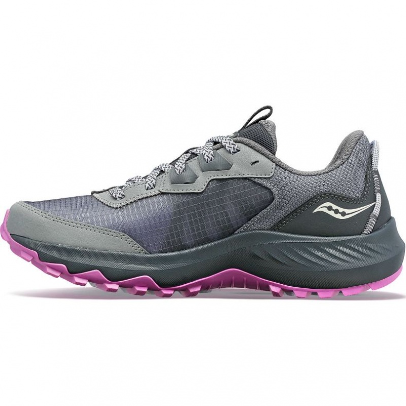 Grey Saucony Aura TR Women's Trail Running Shoes | USA NZXMRC