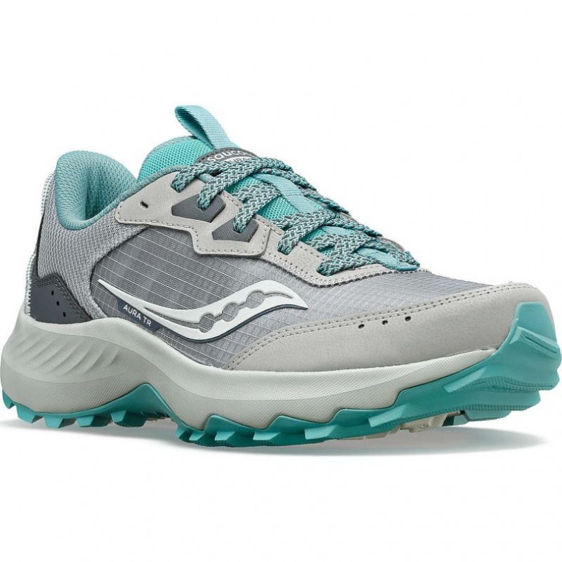 Grey Saucony Aura TR Women's Trail Running Shoes | USA RXIWYF