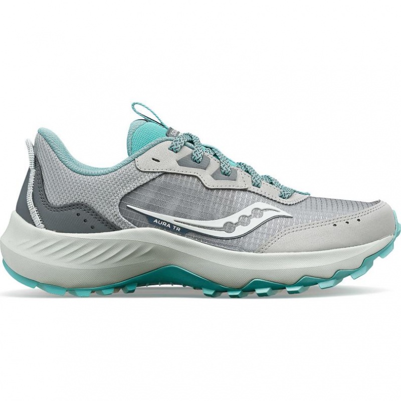 Grey Saucony Aura TR Women\'s Wide Running Shoes | USA RSXELZ