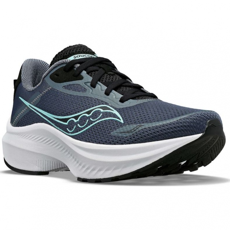 Grey Saucony Axon 3 Women's Running Shoes | USA RHWVTF