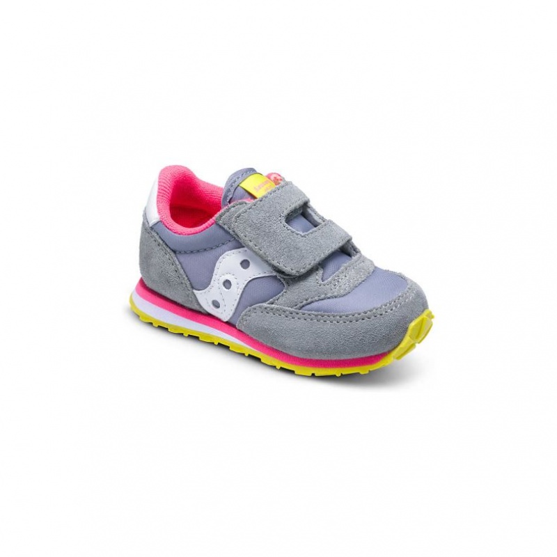 Grey Saucony Baby Jazz Hook & Loop Little Kids' Sneakers | USA BEJAPQ