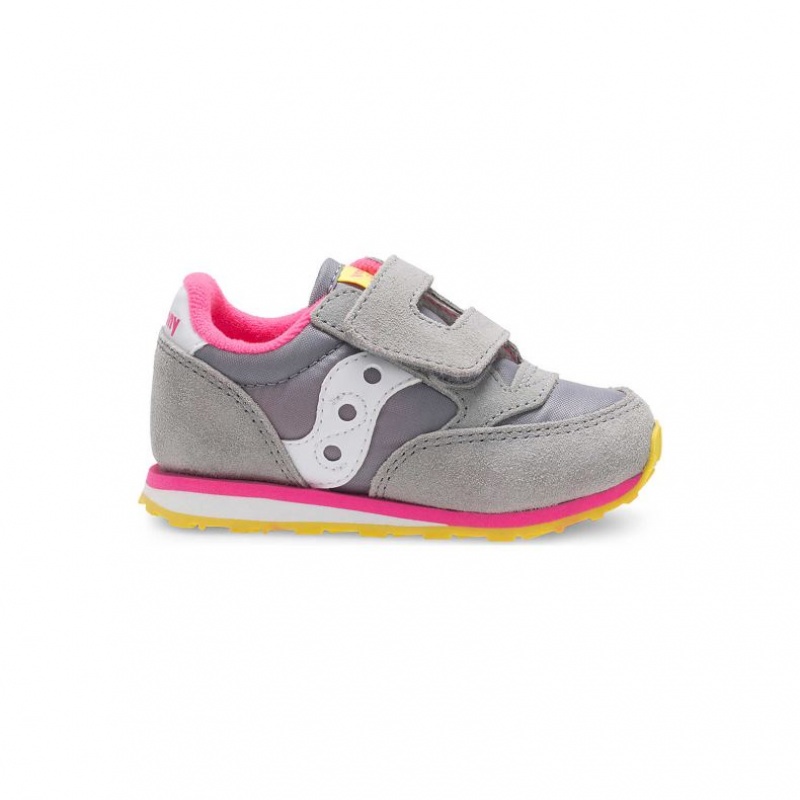 Grey Saucony Baby Jazz Hook & Loop Little Kids\' Sneakers | USA BEJAPQ