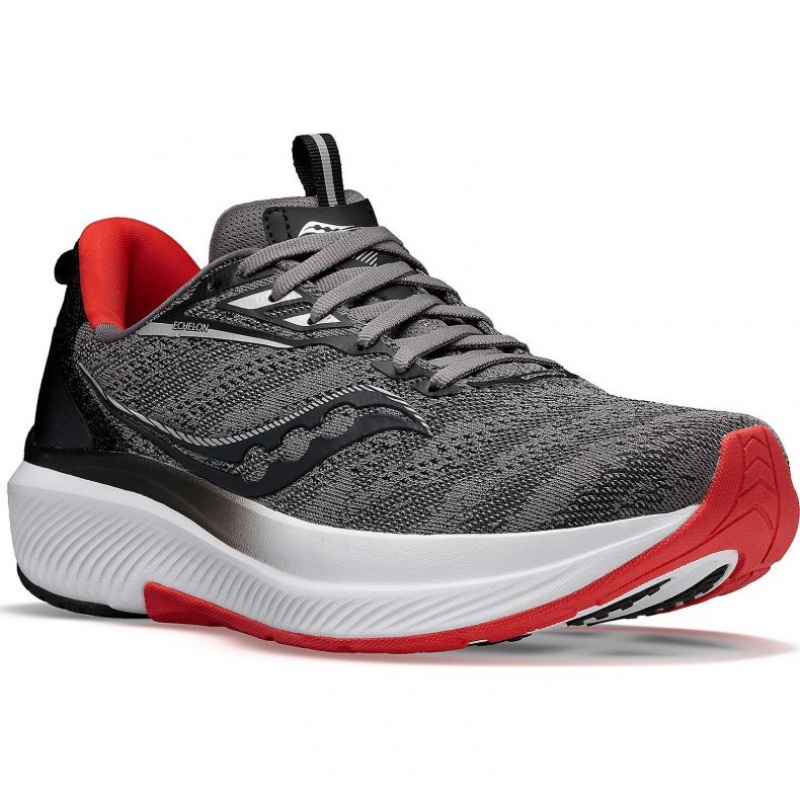 Grey Saucony Echelon 9 Men's Running Shoes | USA ONEAXP