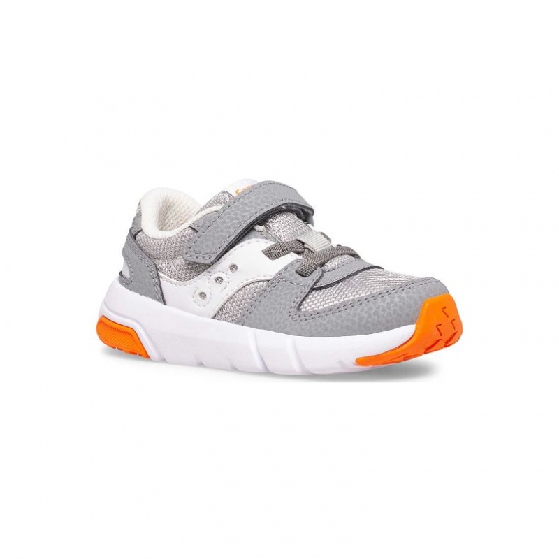 Grey Saucony Jazz Lite 2.0 Little Kids' Sneakers | USA CTPEAG