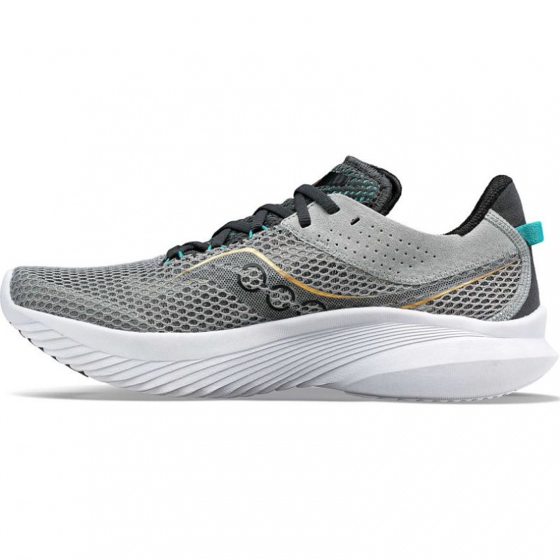 Grey Saucony Kinvara 14 Men's Running Shoes | USA QPJUAM